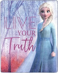 Frozen 2, Elsa Living Truth jedwabny koc narzutowy,