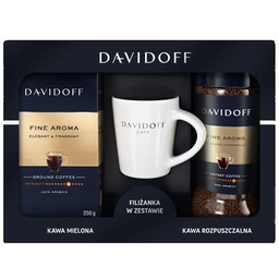 Davidoff Fine Zestaw z Kubkiem 250g kawa mielona+100g