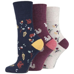 Gentle Grip Maksymalny KOMFORT Skarpety Damskie 3-pary F104