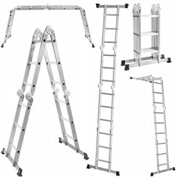 Drabina Wielofunkcyjna 4X3 Składana 5W1 Wzmocniona