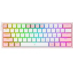 Redragon K617 Fizz RGB Biało-różowy Klawiatura mechaniczna