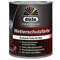 NIEMIECKA WODNA FARBA DUFA WETTERSCHUTZFARBE EMALIA AKRYLOWA 0,75L