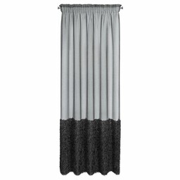 Eurofirany Firana gotowa Marion 140x270 czarna na taśmie