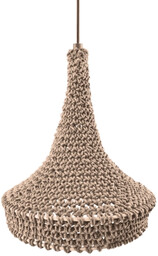 Salonowa lampa wisząca pleciona Mahaka 5178 Shilo bawełniana
