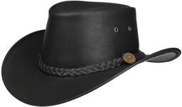 Kapelusz Western Couta Faux Leather by Scippis, czarny,