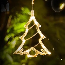 Wisiorek na baterie w kształcie choinki