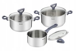 Zestaw garnki rondel ze szklaną pokrywką Tefal Daily