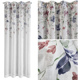 Zasłona Dekoracyjna D91 Alice 140 x 250 B+Bordo