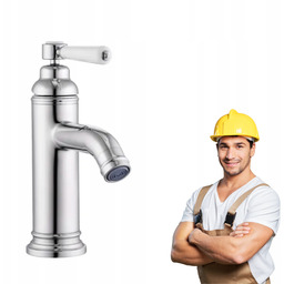 Bateria umywalkowa Stojąca Kran Wylewka chrom Charm Sensea