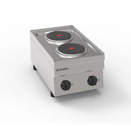 TECNOINOX Kuchnia gastronomiczna elektryczna 2-polowa nastawna, 4 kW,
