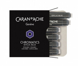 Naboje do piór CARAN D''ACHE CHROMATICS IDYLLIC BLUE