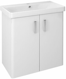 THEIA szafka umywalkowa 66x70x35cm, 2 drzwiczki, biała (TH072)