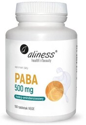 Aliness PABA (Kwas P-aminbenzoesowy) 500 mg, 100 tabl.