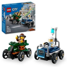 LEGO City - Wyścigówki samolot i łóżko szpitalne