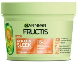 Fructis Keratin Sleek maska do włosów suchych