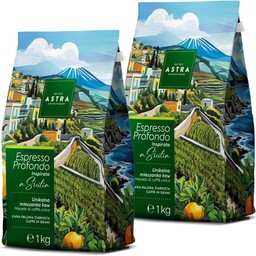 Astra Sicilia Zestaw 2 x 1kg kawa ziarnista