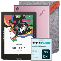 Zestaw Czytnik E-booków inkBOOK Solaris Color Pink +