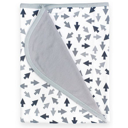 Babymatex Kocyk dziecięcy bambusowy 75x100 strzałki biały szary