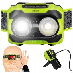 Latarka czołowa Vayox VA0361 600lm IP44 Twin Beam