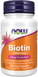 NOW Biotin 1,000mcg 100vegcaps