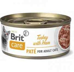 Brit Care Cat Turkey Paté with Ham 70g