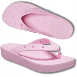 Japonki Damskie Klapki Crocs Wygodne Wsuwane Na Platfoemie