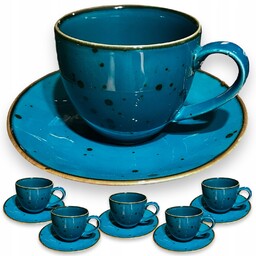 Serwis zestaw komplet 6 x filiżanka porcelana Alumina