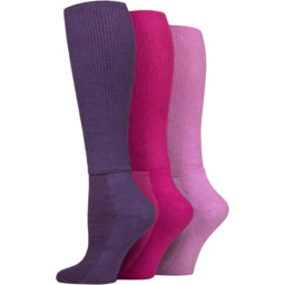 IOMI 3PACK Podkolanówki bambusowe dla diabetyków BAMBOO BLEND