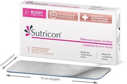 Sutricon plastry silikonowe na blizny 3x10cm x5 sztuk