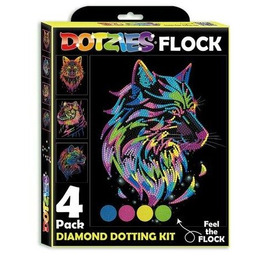 Adults Flocked Wild Neon