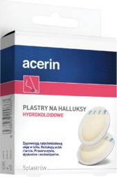 Acerin, plastry na halluksy, 5 sztuk