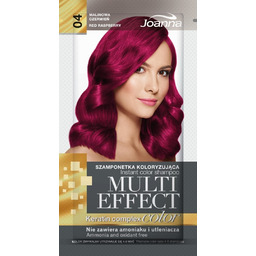 Joanna Multi Effect color Szamponetka koloryzująca malinowa czerwień