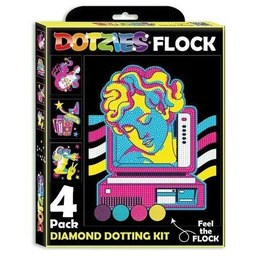 Adults Flocked Neon Retro Classic