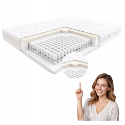 Materac 100x200 sprężynowy kieszeniowy antyalergiczny Hilding Tango Vn