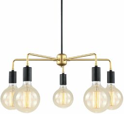 LAMPA wisząca MALENE MDM3386/5 BK+GD Italux metalowa OPRAWA