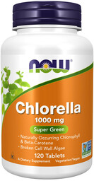 NOW Chlorella 1000mg 120tabs