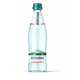 Naturalna Woda Mineralna Gazowana, butelka szklana, Borjomi, 330