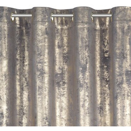 EUROFIRANY Zasłona Renia 140 x 250 cm Stalowo-złoty