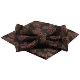 Mucha Męska z Poszetką Alties - Czarna