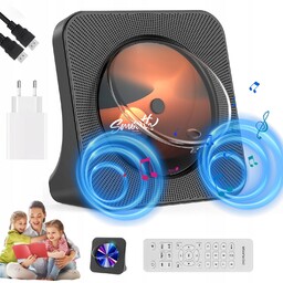 Odtwarzacz DVD CD Stacjonarny Bluetooth 5.0 Radio Fm