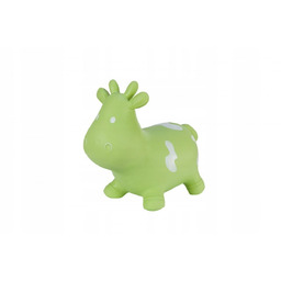 Gumowy skoczek Hoppimals krówka zielona + pompka