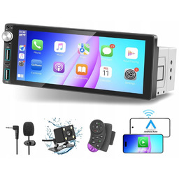 Radio samochodowe Lslya Ekran Dotykowy Kamera Cofania 1-DIN