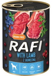 RAFI Karma dla psa z jagnięciną, borówką