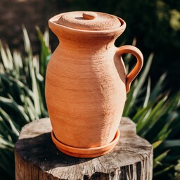 Dzbanek gliniany do wody 4 l| Filtr bez