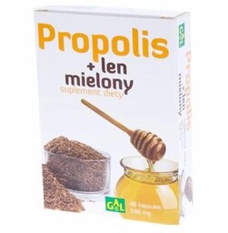 Propolis + Len mielony - 48 kapsułek