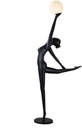 Step Into Design Podłogowa lampa czarna WOMAN BALLERINA