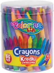 Kredki świecowe 64 szt Colorino 833008