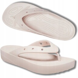 Japonki Damskie Klapki Crocs Wygodne Wsuwane Na Platfoemie