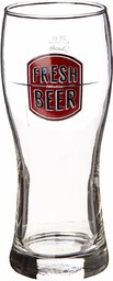 Durobor 81711 szklanki, 6 sztuk, Fresh Beer czerwony