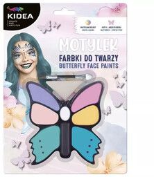 Makijaż/farby do malowania twarzy KIDEA 8 kolorów motylek